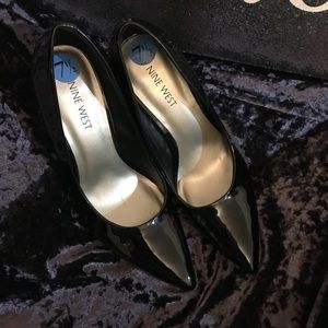 Nine West Patent Pumps